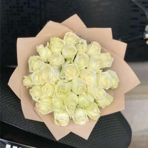 41 Beyaz Gül Buketi