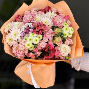 Pembe-bahar-buketi-lavinya-flowers